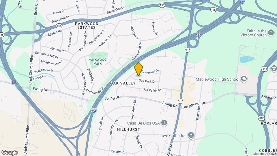147 Oak Park Dr Mapa y Detalles de la Ubicación