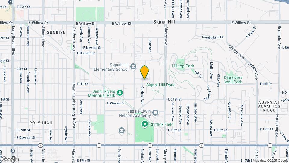 1727 E Hill St Map and Location Details