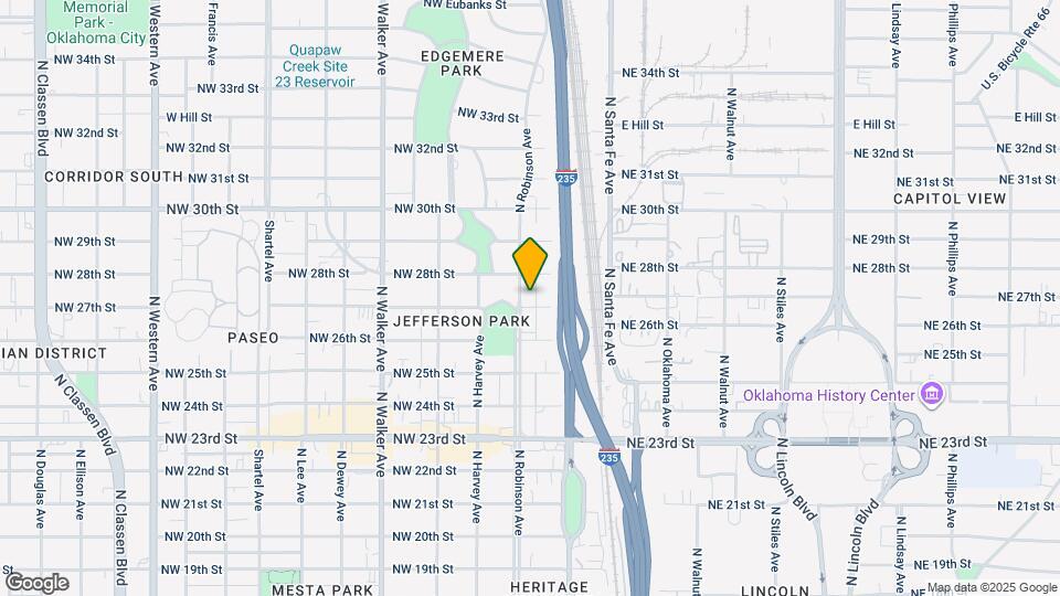 2804 N Robinson Ave Map and Location Details