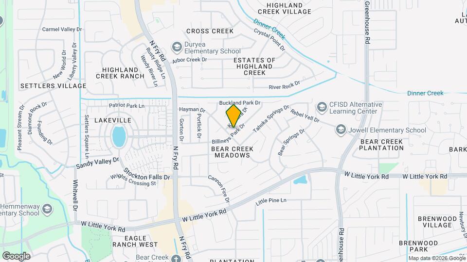 19538 Billineys Park Dr Map and Location Details