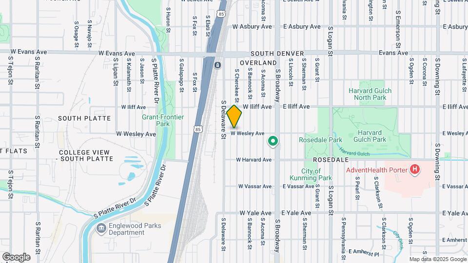 2399 S Cherokee St Mapa y Detalles de la Ubicación