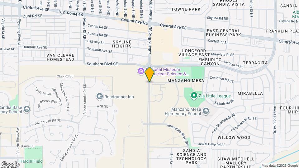 Manzano Mesa Apartments Map and Location Details