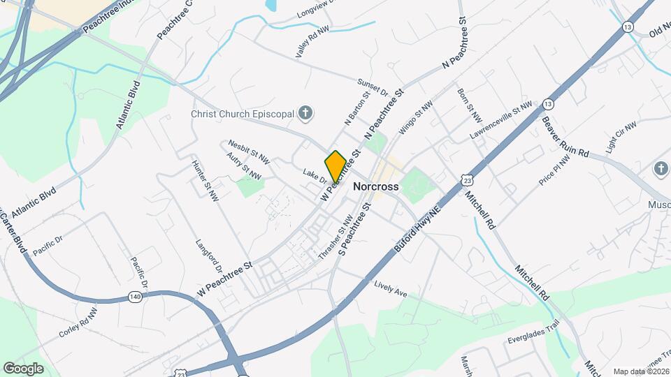 249 W Peachtree St Map and Location Details