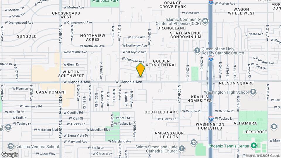 2918 W Glendale Ave Map and Location Details
