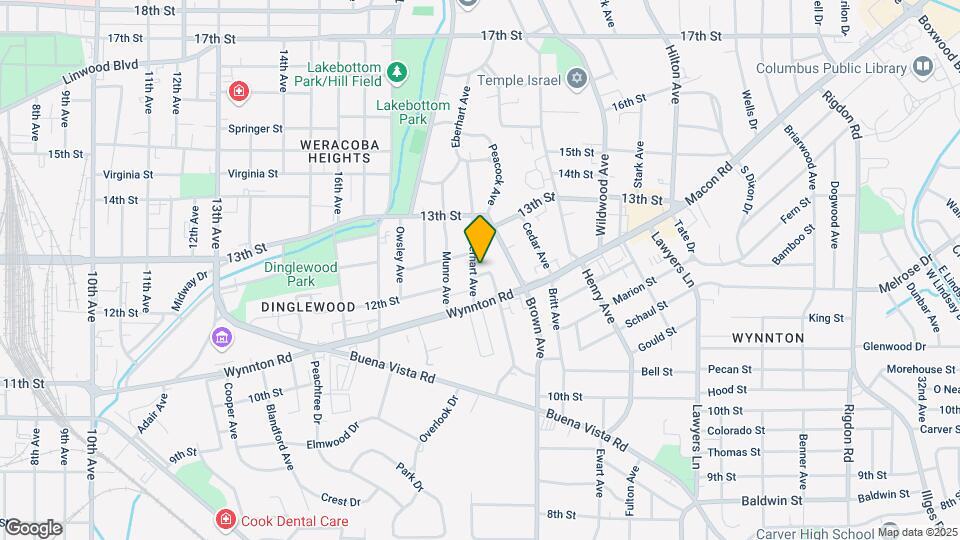 1230-1236 Eberhart Ave Mapa y Detalles de la Ubicación