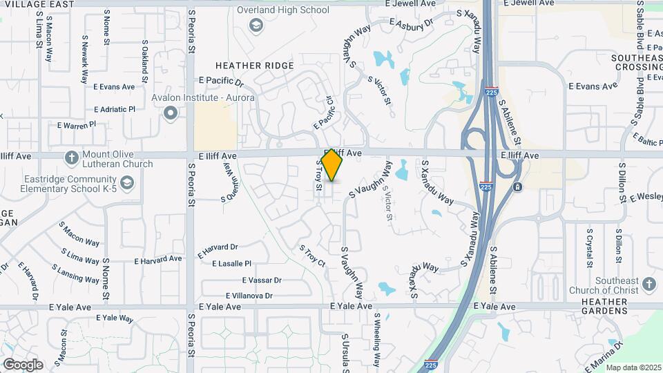 2389 S Tucson St Map and Location Details