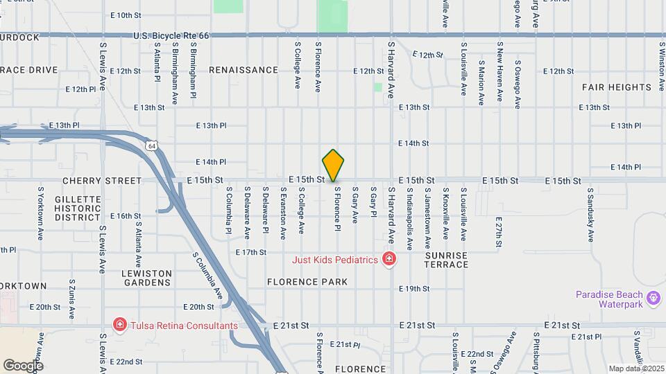 1506 S Florence Pl Map and Location Details