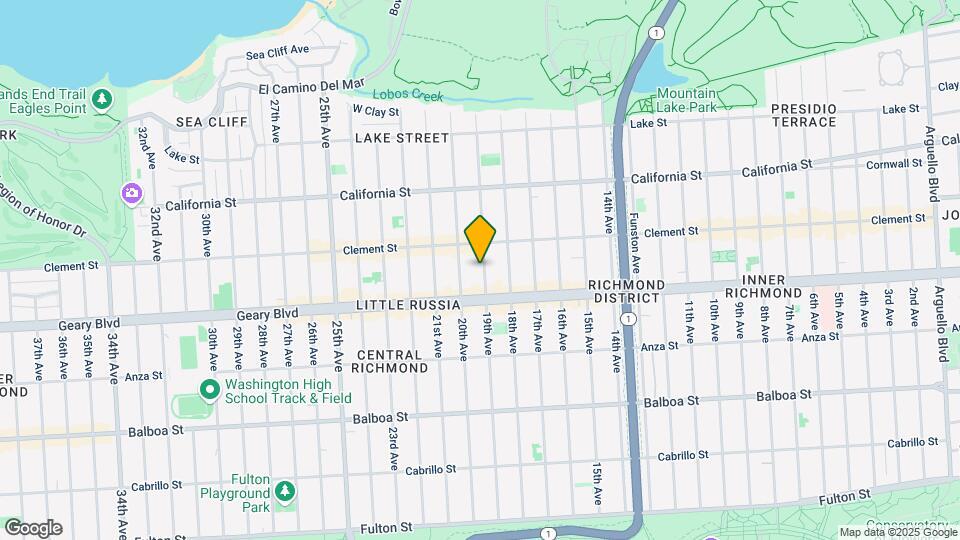 345 19th Ave Map and Location Details