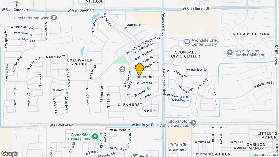 11713 W Lincoln St Map and Location Details