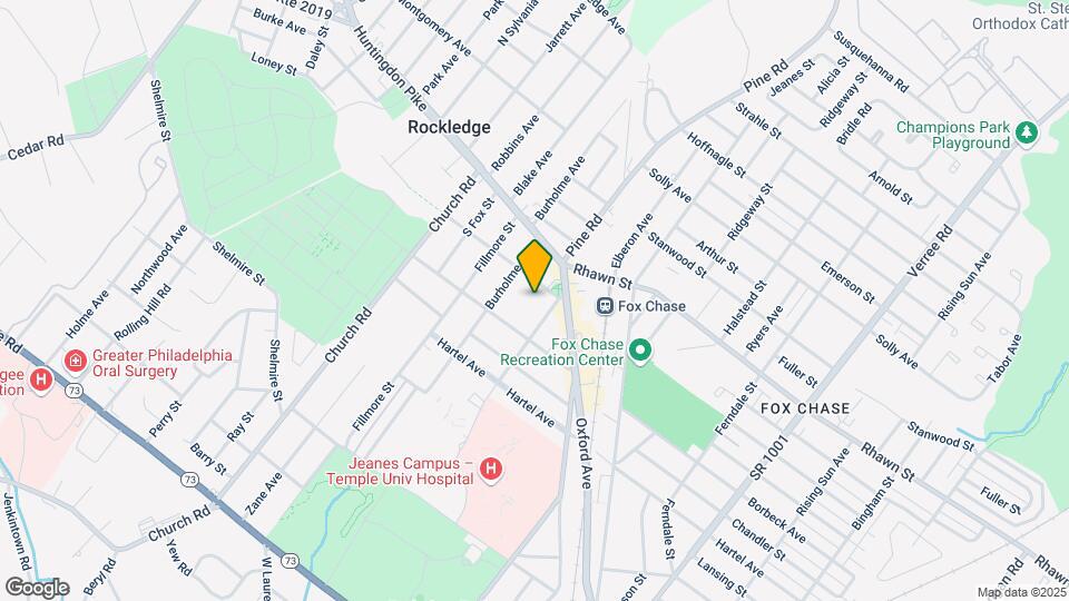 Fox Chase Map and Location Details