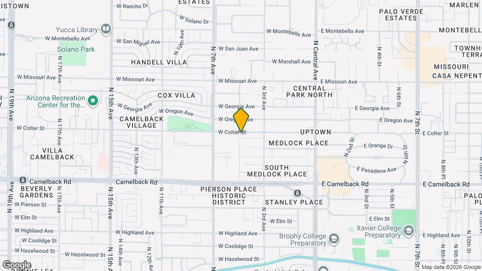 425 W Colter St, Unit B Mapa y Detalles de la Ubicación