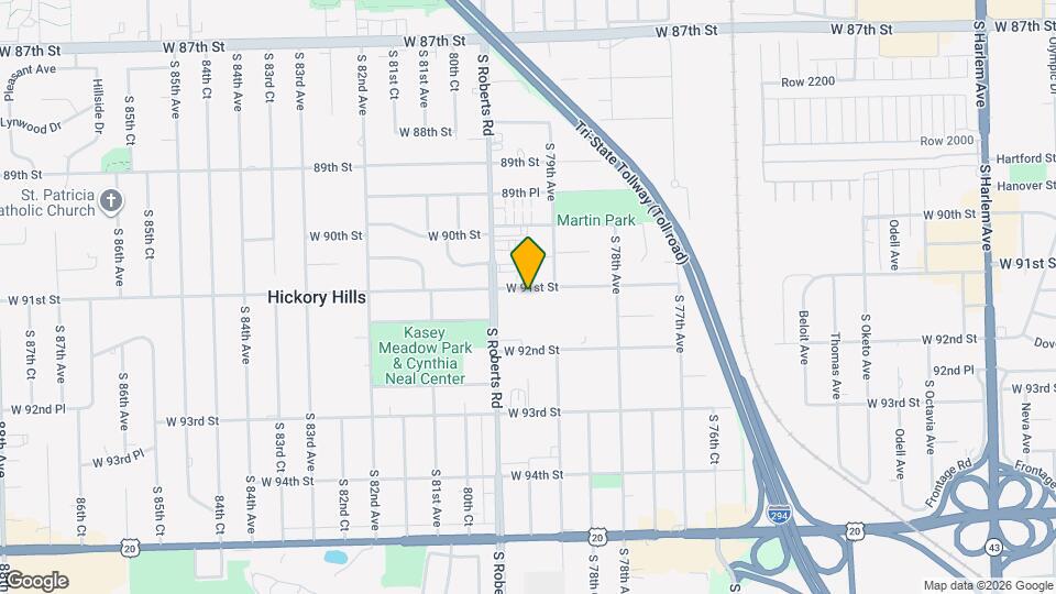 7945 W 91st St Map and Location Details