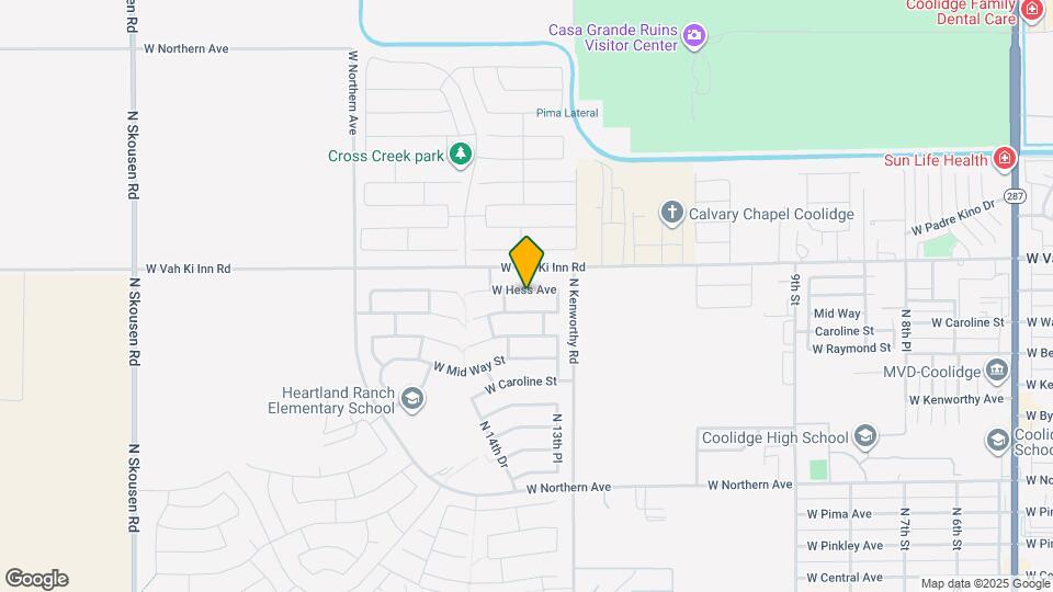 1343 W Hess Ave Map and Location Details