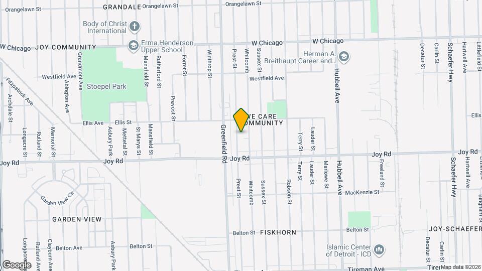 8898 Prest St Map and Location Details