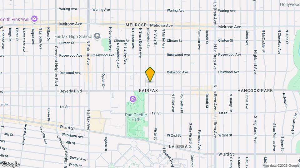 326 N Gardner St Mapa y Detalles de la Ubicación