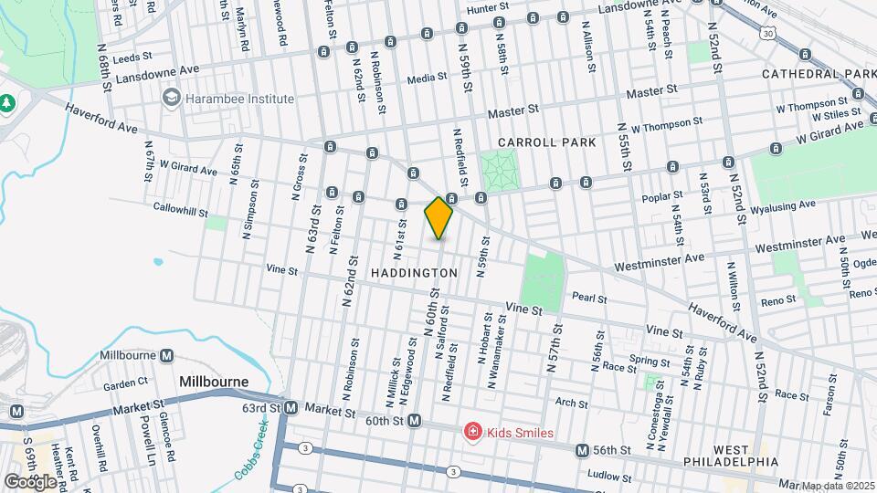 6001 Callowhill St Map and Location Details