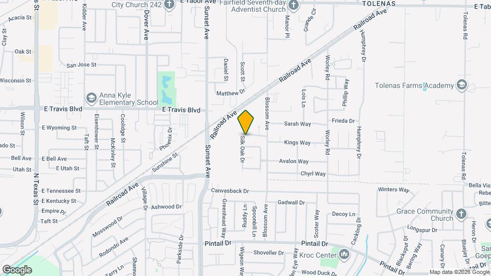 1205 Silk Oak Dr Mapa y Detalles de la Ubicación