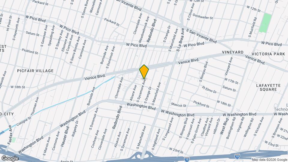 1737 S Sycamore Ave, Unit 107b Map and Location Details