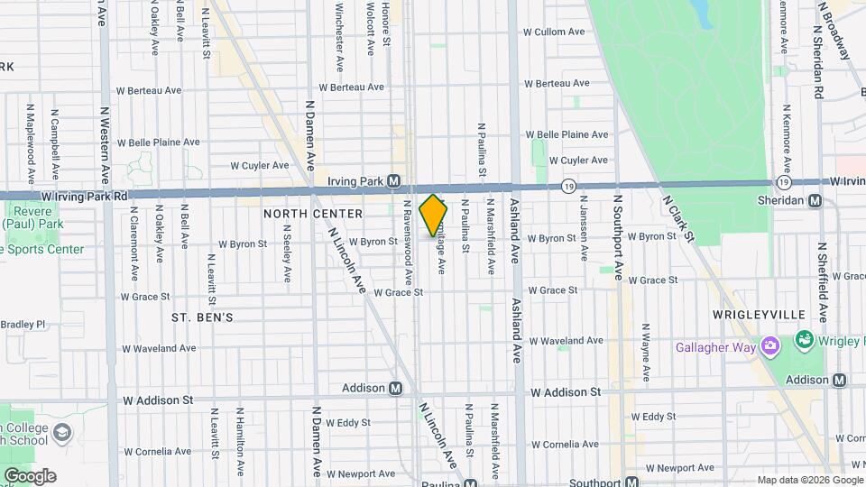 1741 W Byron St, Unit 2 Map and Location Details