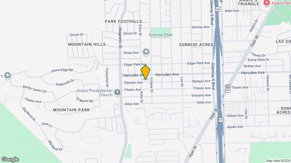 3615 Olympic Ave Map and Location Details