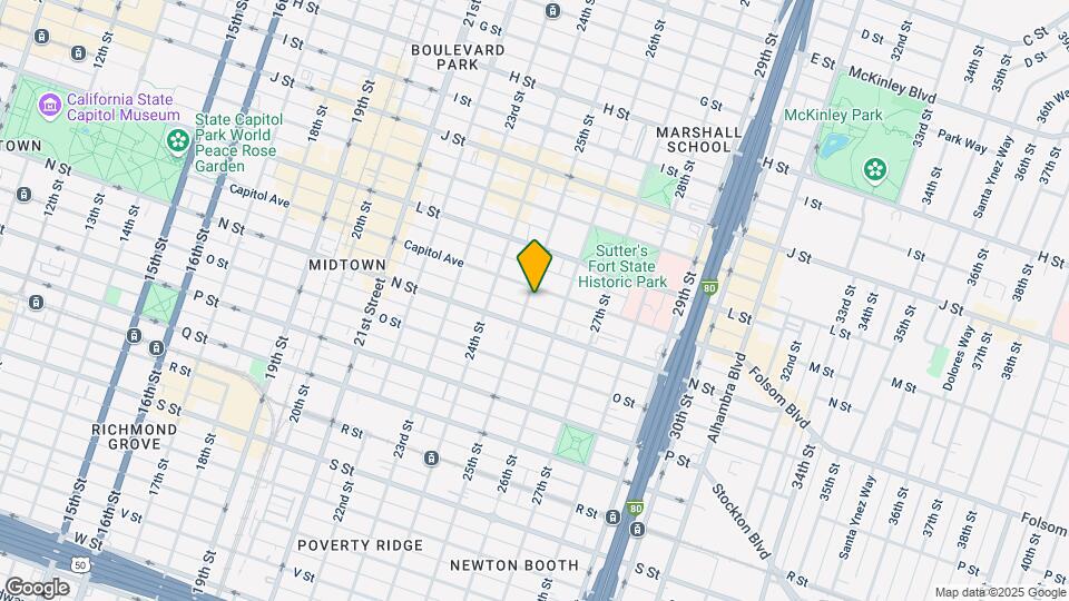 1309 25th St Map and Location Details