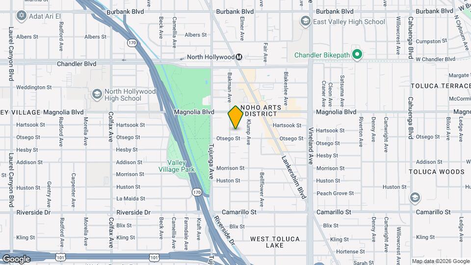 5110 Bakman Ave Map and Location Details