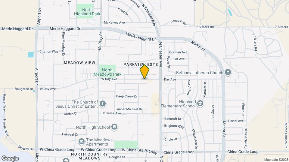 Cozy 4-Bedroom Home in North Bakersfield Map and Location Details