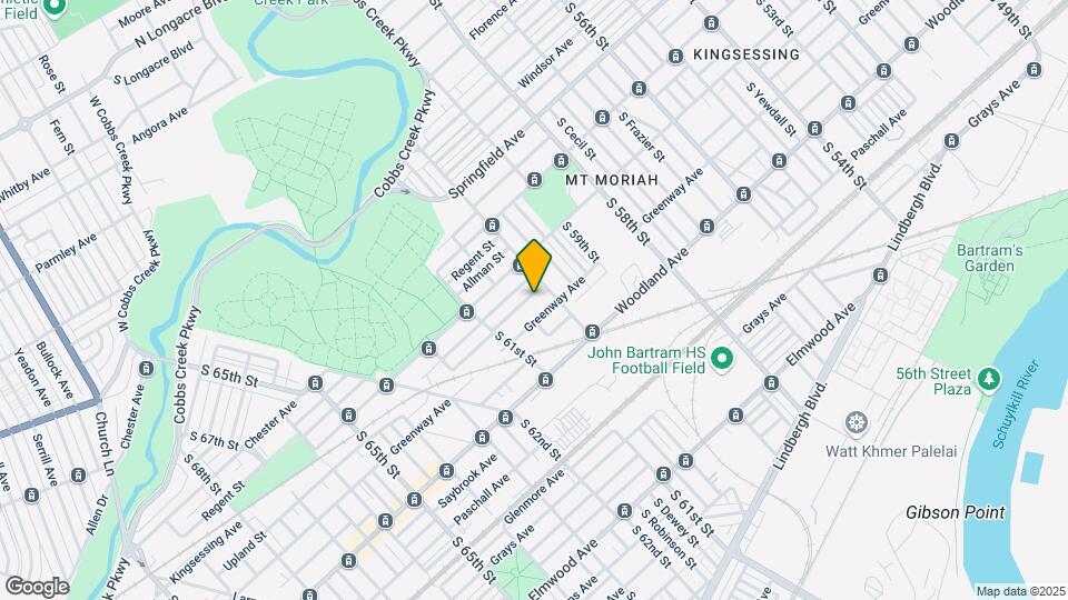 6020 Upland St Map and Location Details