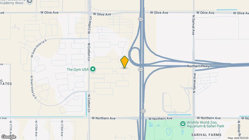 16839 W Evergreen Rd Map and Location Details