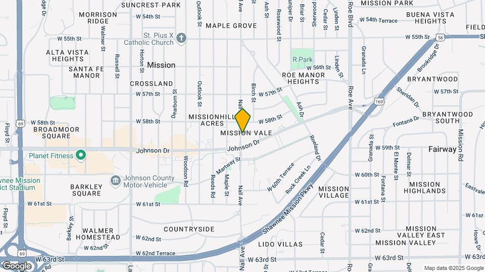 5819 Nall Ave Map and Location Details