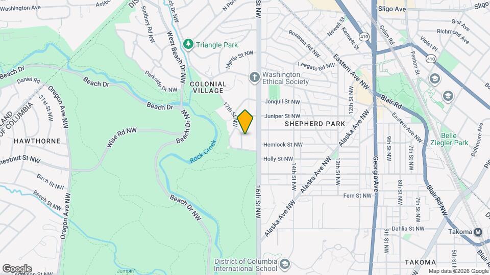 7527 17th St NW, Unit 1 Map and Location Details