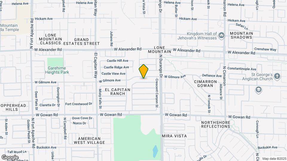 8604 Copper Ridge Ave Map and Location Details