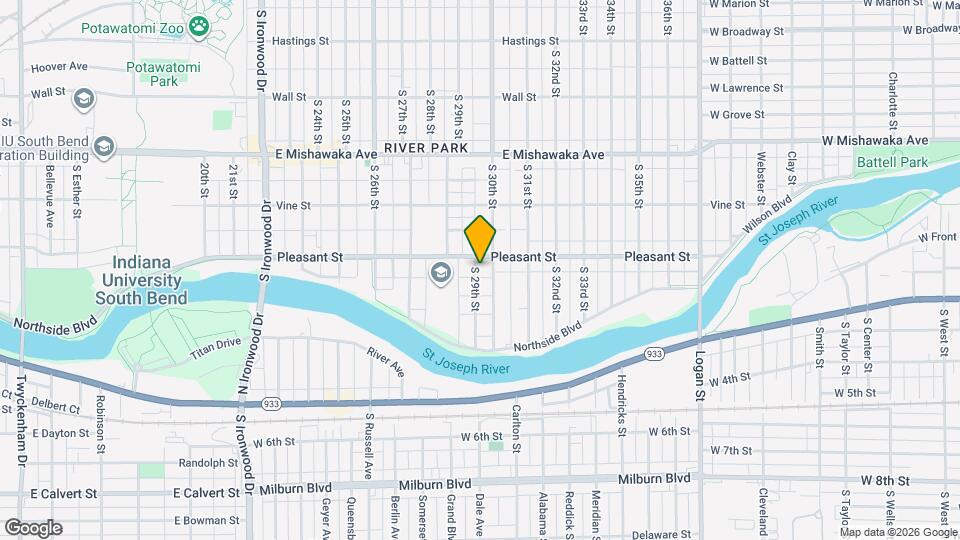 1214 S 29th St Map and Location Details