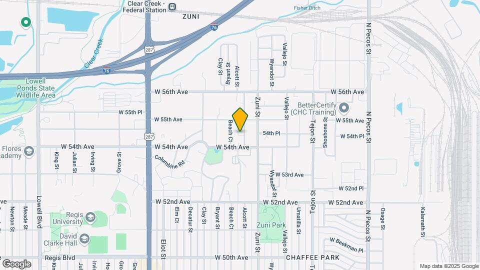 5451 Alcott St Mapa y Detalles de la Ubicación