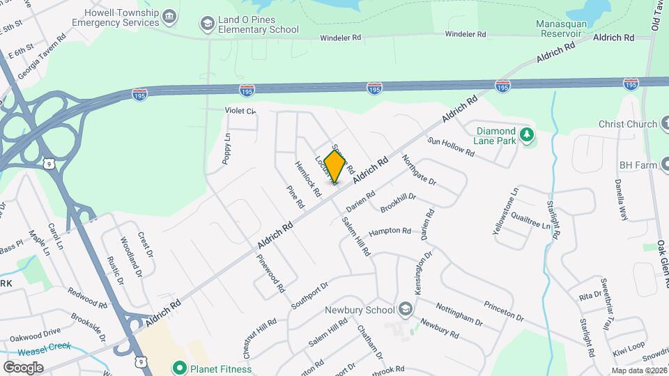 328 Aldrich Rd Map and Location Details