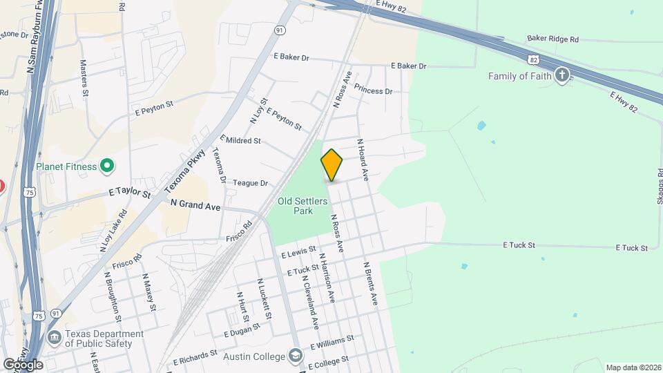 1721 N Ross Ave Map and Location Details