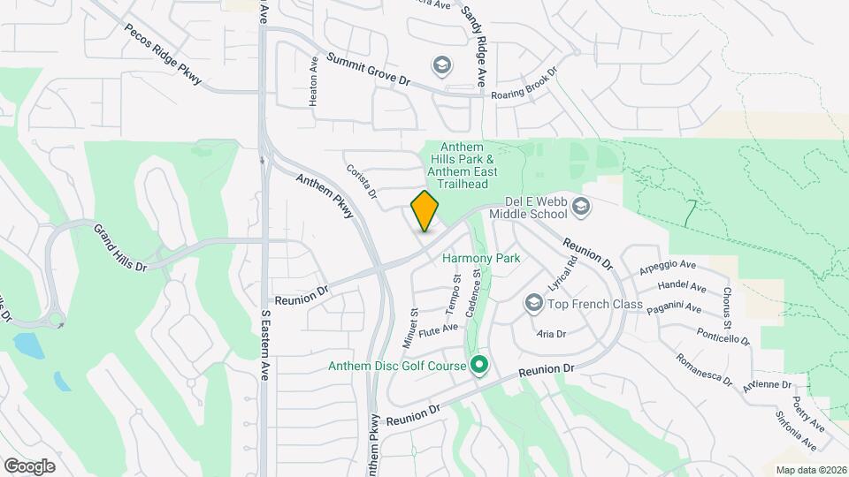 1296 Cornet St Mapa y Detalles de la Ubicación