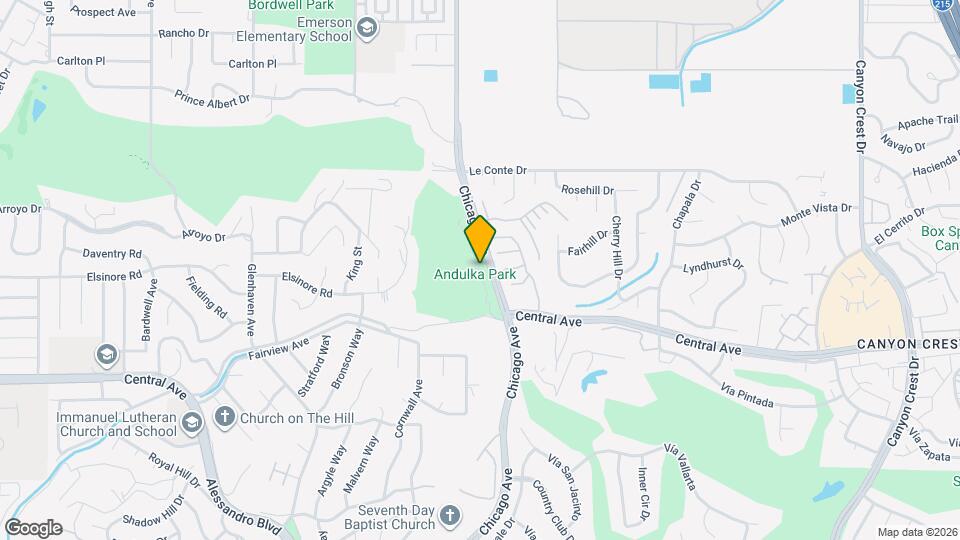 Canyon Crest Village Apartment Map and Location Details