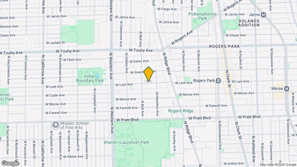 2145 W Lunt Ave Map and Location Details