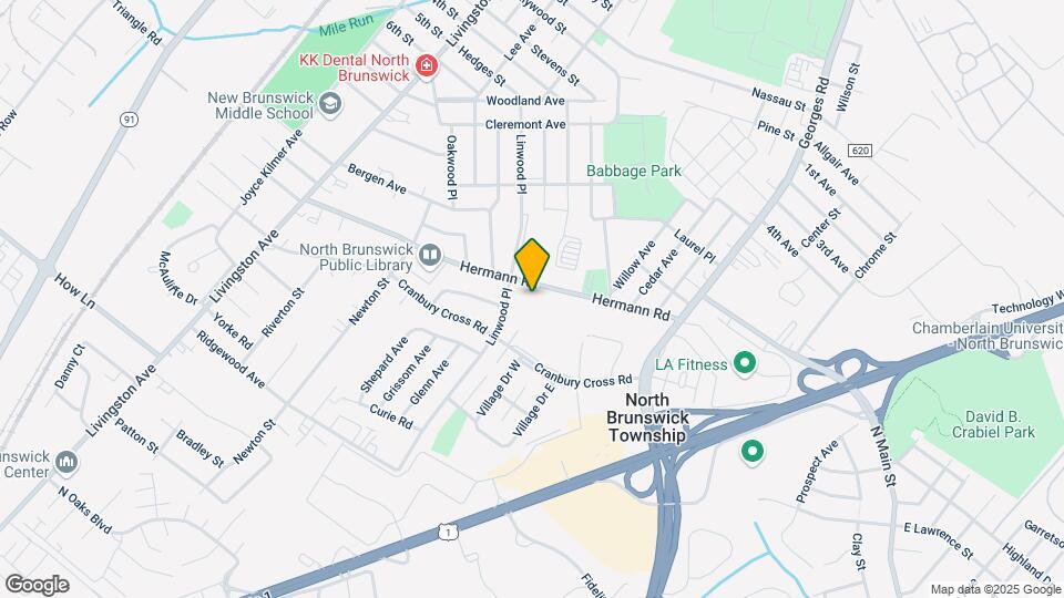 North Brunswick Mapa y Detalles de la Ubicación