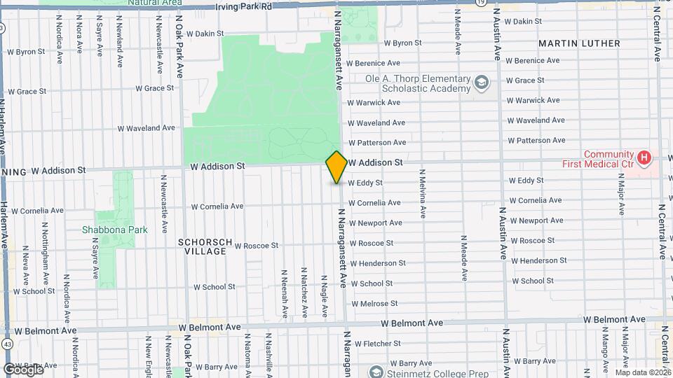 3520 N Narragansett Ave, Unit B Mapa y Detalles de la Ubicación