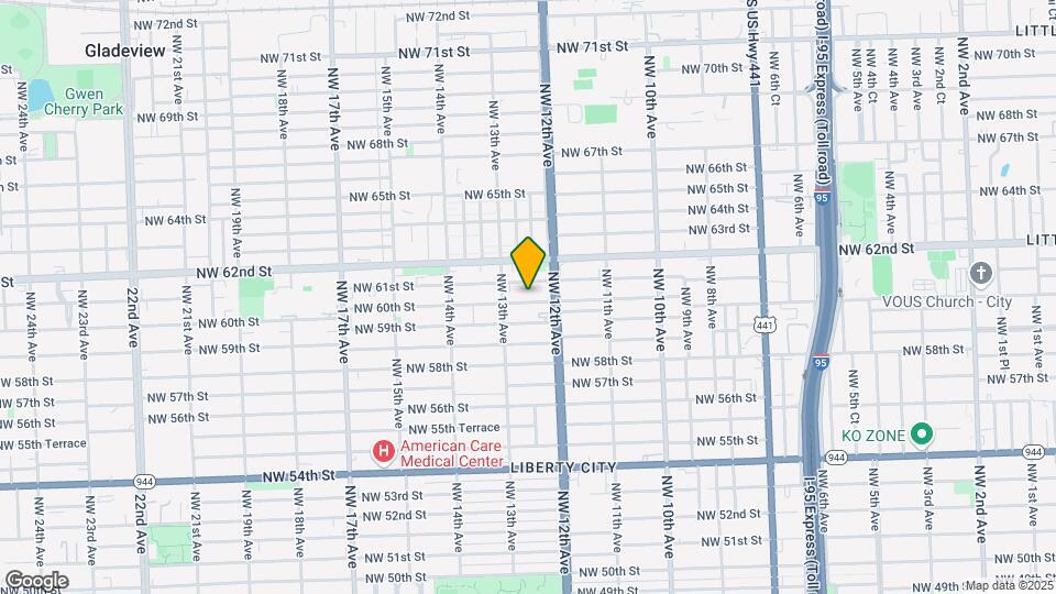 1245 NW 60th St Map and Location Details