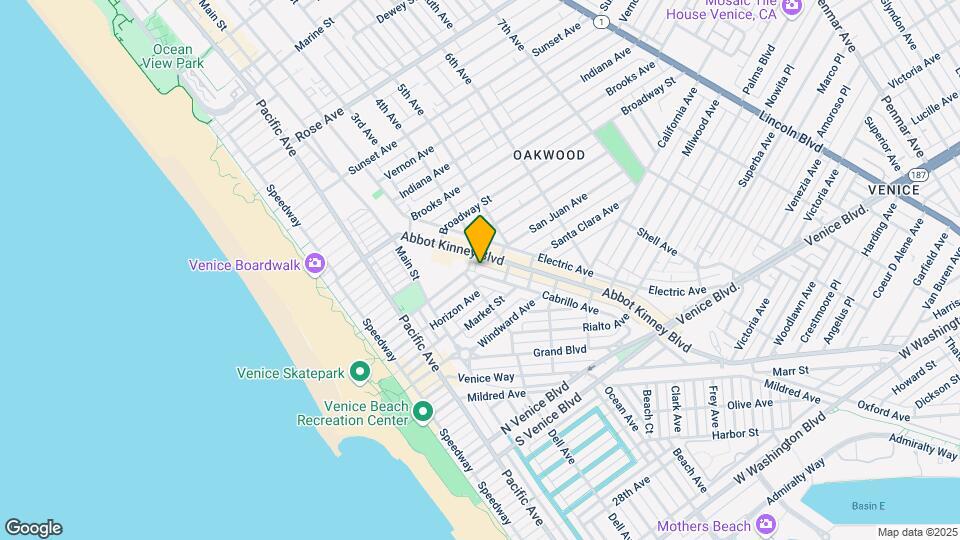1109 Cabrillo Ave Map and Location Details