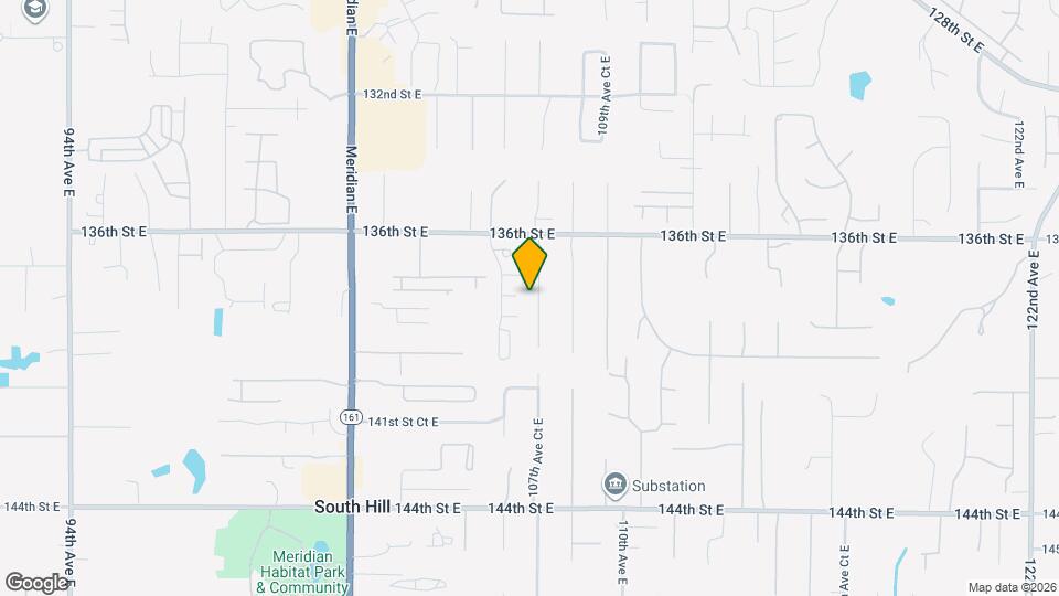 13802 107th Ave Ct E Mapa y Detalles de la Ubicación