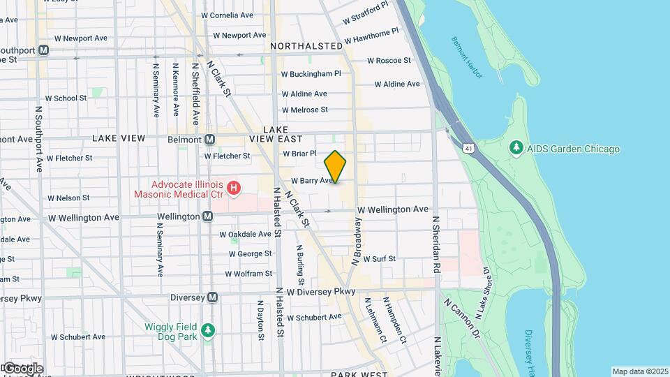 631 W Barry, Unit M08B Map and Location Details