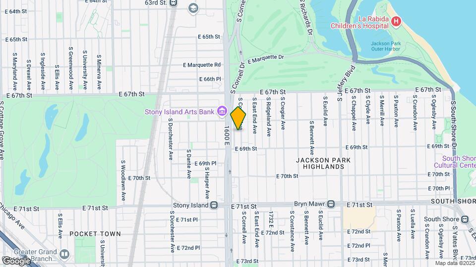 6826 S Cornell Ave Map and Location Details