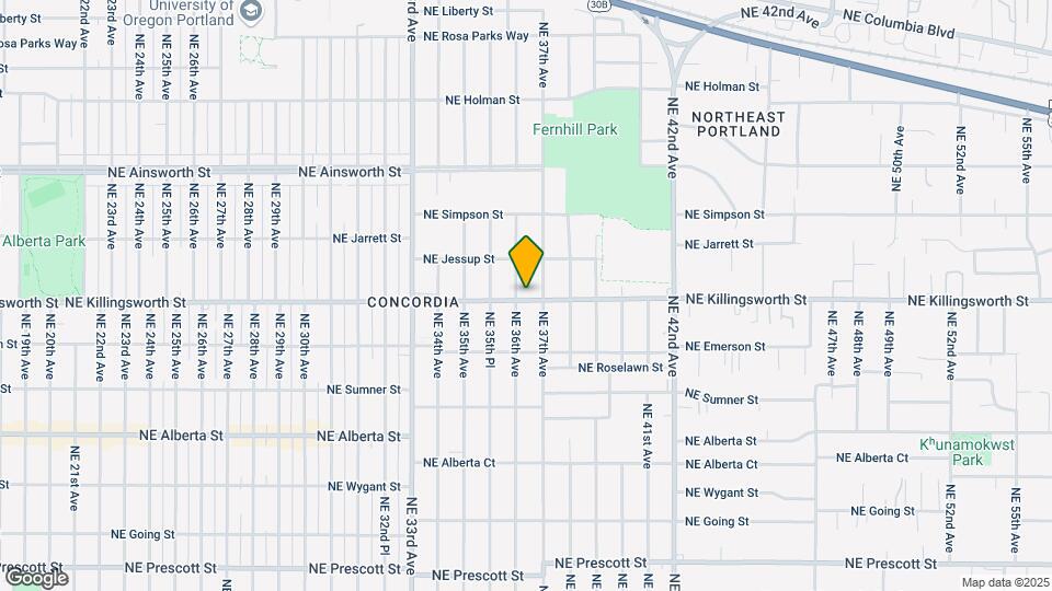 3615-3617 NE Killingsworth St-Unit -3615 Map and Location Details