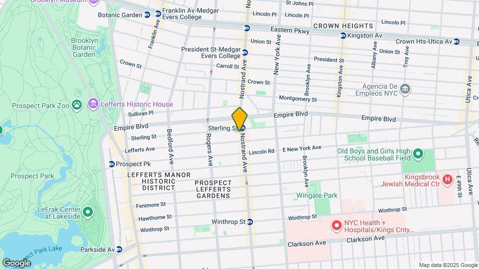 1042 Nostrand Ave Map and Location Details