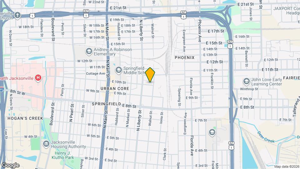 1901 Redell St Map and Location Details