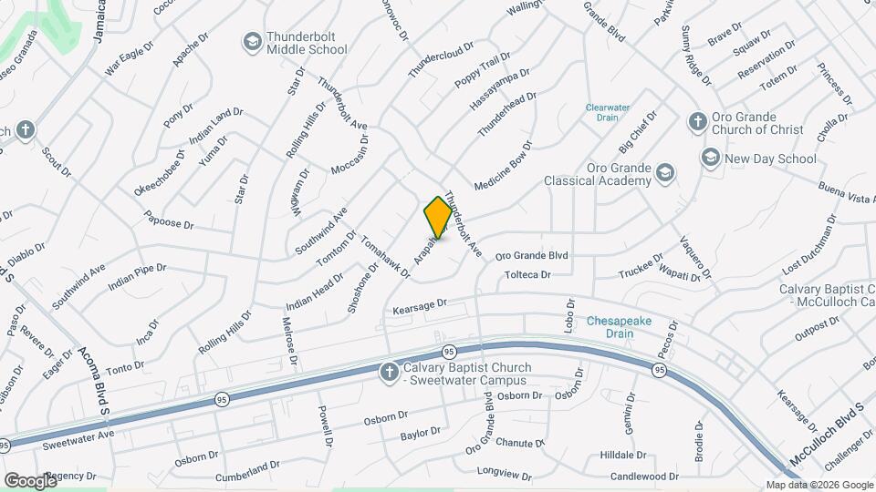 3200 Arapaho Dr Map and Location Details